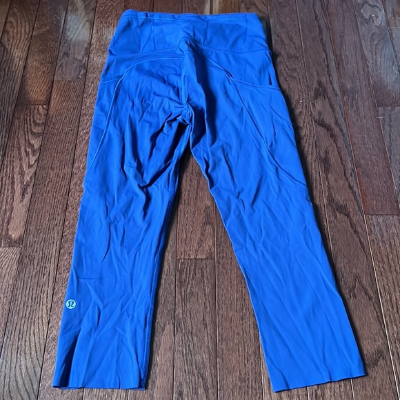 Lululemon Fast And Free Crop II Purple Leggings Women’s Size 4 - Picture 2 of 5